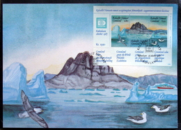 Greenland 1987     MiNr.169-71  Block 1    CARDS Frimærker I Forum 16-10-1987  ( Lot 6631) - Storia Postale