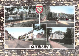 Guerigny - Etang Et Château De Bizy - Place De La Liberté - Grande Rue - Blason Robert Louis - Flamme Nevers - Guerigny