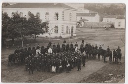 Carte Photo Caserne à Localiser Militaria Fanfare Musique Par Dietrich VANVES - Autres & Non Classés