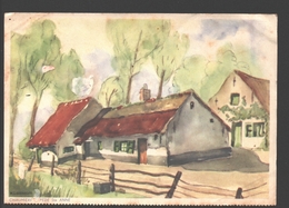 Sint-Anna-Pede / Pède Ste Anne - Chaumière - Illustratie M. Libbrecht - Pub / Reclame Savon Cristel, Liège - Dilbeek