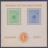 PHILIPPINES 1950 - LIONS Club INTERNATIONAL Convention At Manila, Miniature Sheet MNH - Rotary, Lions Club