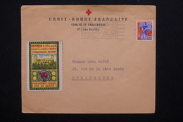 FRANCE - Vignette De Strasbourg Sur Enveloppe Croix Rouge En 1961  - L 21667 - Lettere
