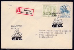 Sweden " , Registred "Gllivare" 1974, 2 Postmarks " Malmerget Sm74"  !! Look Scan !! 24.6-83 - Other & Unclassified