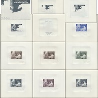 Rwanda 1969 COB BF 20. 11 épreuves D'état Et D'artiste. Noël, Peinture, Le Corrège, Correggio âne, Renaissance Italienne - Esel