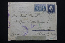 GRECE - Entier Postal De Patras Pour La France En 1941 , Contrôle Postal - L 21698 - Postwaardestukken