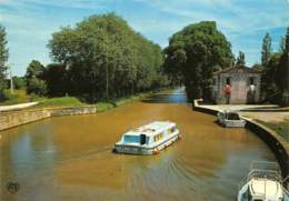 AUDE  11  BRAM  CANAL DU MIDI, LE PORT - BATEAU - Bram