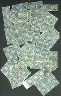 Lot De 175 Timbres Type Antilope 1/2p Uniquement En Paires, Blocs De 4 , Blocs De 6 - Used Stamps