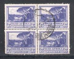 Bloc De 4 Timbres Groote Schuur 3P Outremer  Bilingues 113A Et 114A - Gebruikt