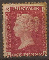 GB 1864 1d Red Plate 170 QV SG 43 HM #ARP185 - Neufs