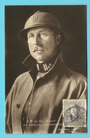 169 Op MAXIMUM-kaart  "S.M. Le Roi Albert " Stempel LIEGE - 1919-1920 Trench Helmet