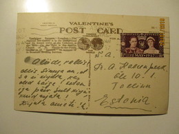 1937 ASCOT BERKSHIRE TO ESTONIA , LONDON TRAFLGAR SQUARE , OLD POSTCARD  ,0 - Unclassified