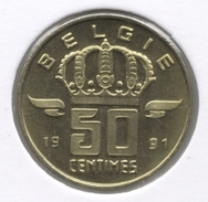 50 Cent 1991 Vlaams * BOUDEWIJN * F D C * - 50 Cents