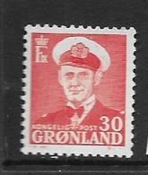 GROENLAND 1959 COURANT  YVERT N°23B  NEUF MNH** - Unused Stamps