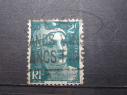 VEND BEAU TIMBRE DE FRANCE N° 713 , " 2 " MAIGRE !!! - Gebraucht