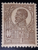 Romania 1920 King Ferdinand 40b Printed With Spots Colour Face,see Image Unused - Errors, Freaks & Oddities (EFO)