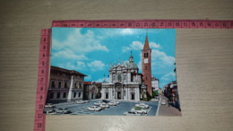 C-67039 BUSTO ARSIZIO BASILICA DI SAN GIOVANNI BATTISTA PANORAMA AUTO D'EPOCA - Busto Arsizio