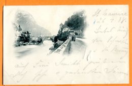 VAL161, Pont De St-Maurice, Animée, Précurseur, Circulée 1898 - Saint-Maurice