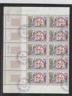 ANDORRA CORREO FRANCES 10 SELLOS TASELLADOS DE FAVOR (C.H. S .USADOS. - Blocks & Sheetlets