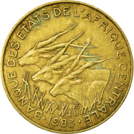 Monnaie, États De L'Afrique Centrale, 10 Francs, 1983, Paris, TB+ - República Centroafricana