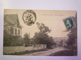 CERNOY  (Loiret)  :  Route De  BARLIEU   1923   XXX - Sonstige & Ohne Zuordnung