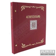 Schaubek Ds0021 Schraubbinder Leinen Schmal Rot, Reprint-Ausführung Altdeutschland - Groot Formaat, Zwarte Pagina