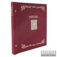 Schaubek Ds0025 Schraubbinder Leinen Schmal Rot, Reprint-Ausführung Portugal - Groot Formaat, Zwarte Pagina