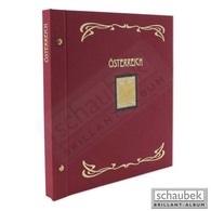 Schaubek Ds0027 Schraubbinder Leinen Schmal Rot, Reprint-Ausführung Österreich - Large Format, Black Pages