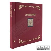 Schaubek Ds0028 Schraubbinder Leinen Schmal Rot, Reprint-Ausführung Skandinavien - Grand Format, Fond Noir