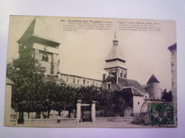 CHAMBON-sur-VOUEIZE  (Creuse)  :  Eglise  SAINTE-VALERIE   1922   XXX - Crocq