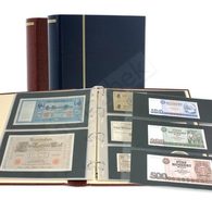 Schaubek Ringbinder "Diplomat" Mit 20 Blatt Fo-101 Blau - Grand Format, Fond Noir