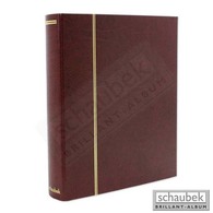 Schaubek Rb-1111 Universal-Folienblattalbum Attaché Für ETB Mit 20 Blatt Fo-111 Für Formate Bis DIN A4 Rot - Formato Grande, Fondo Negro