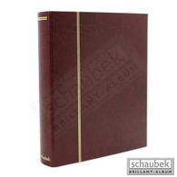 Schaubek Rb-1131 Universal-Folienblattalbum Attaché Für Postkarten. Mit 20 Blatt Fo-113 Für Je 4 Postkarten Rot - Groß, Grund Schwarz