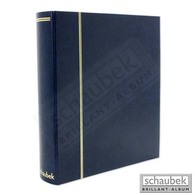 Schaubek Rb2063 Ringbinder Diplomat, Blau - Large Format, Black Pages