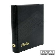 Schaubek Rb2075 Ringbinder Genius, Schwarz - Large Format, Black Pages