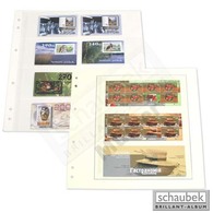 Schaubek Schaubek-Blanko-Like - 10 Blatt Schwarz 3 Folientaschen 28,51 X 90 Mm - Other & Unclassified