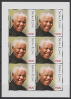 Sierra Leone 2018 Mi. ? M/S Joint Issue PAN African Postal Union Nelson Mandela Madiba 100 Years - Sierra Leone (1961-...)