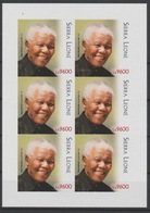 IMPERF ND Sierra Leone 2018 Mi. ? M/S Joint Issue PAN African Postal Union Nelson Mandela Madiba 100 Years - Emisiones Comunes