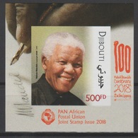 IMPERF ND Djibouti Dschibuti 2018 Mi. ? S/S Joint Issue PAN African Postal Union Nelson Mandela Madiba 100 Years - Yibuti (1977-...)