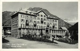 Suisse - Ref D592- Saas Fee - Grand Hotel - Carte Bon Etat  - - Saas Im Prättigau