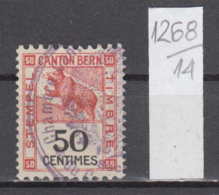 14K1268 / Canton Bern Stempel Timbre 50 Centimes , Bear Bären Ursidae , Revenue Fiscaux , Switzerland Suisse - Revenue Stamps