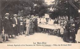 Limoges   87     Colonie Le Mas Eloi.  Fête Du 14 Août 1921      (voir Scan) - Limoges