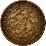 Monnaie, Pays-Bas, Wilhelmina I, Cent, 1916, TB+, Bronze, KM:152 - 1 Centavos