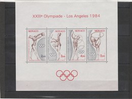 MONACO  JEUX OLYMPIQUES   LOS ANGELES  1984  BF 27 - Blocs