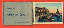 Lago Garda Libretto 12 Vedute Anni '30 Torbole Riva Torbole Maderno Gargnano Salò Gardone Ecc Piroscafi - Lugares