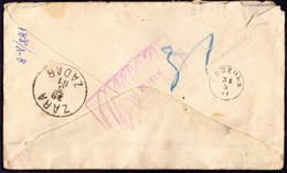 AUSTRIA - DALMAZIA -  CURZOLA  From BILOXI Mississippi - Recom Letter - Incoming Postmark Diameter  17mm - 1881 - ...-1850 Prephilately