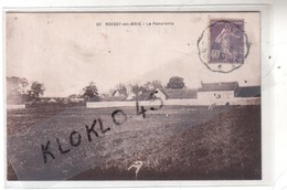 77 ROISSY EN BRIE  ( Seine Et Marne ) - Le Panorama - Vue Des Champs Au Loin Corps De Ferme  - CPA  COMBIER Généalogie - Roissy En Brie