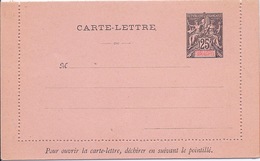 DIEGO SUAREZ - TYPE GROUPE 25C NOIR ENTIER POSTAL CARTE LETTRE NEUVE - Lettres & Documents