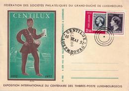 Luxembourg, 1 Carte, Centilux 25-05-1952 - Macchine Per Obliterare (EMA)