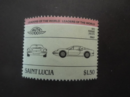 St. LUCIA 1985 Leaders Of The World - Automobiles Ferrari - Ste Lucie (...-1978)