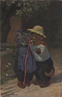 Arthur Thiele  :  Bonne Année   (  Chat - Cat - Kat )    T.S.N.  Serie 1646 - Thiele, Arthur